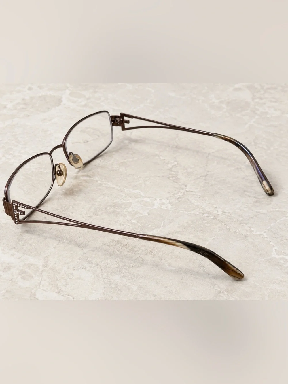 Fendi Brown eyeglasses 🤓 Crystal-Accent Women's Glasses